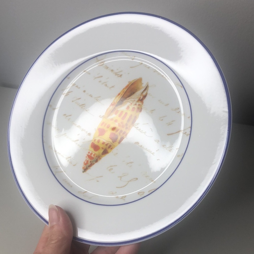 Williams Sonoma Set Seashell Salad Dessert Luncheon Plates - Picture 13 of 16